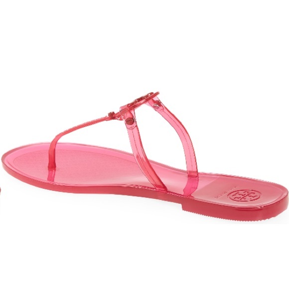 Brand new Tory Burch mini Miller jelly thong sandals n red oranges - Picture 8 of 8